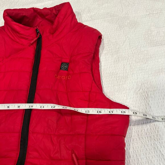 Ororo red puffer vest S women - Picture 2 of 12